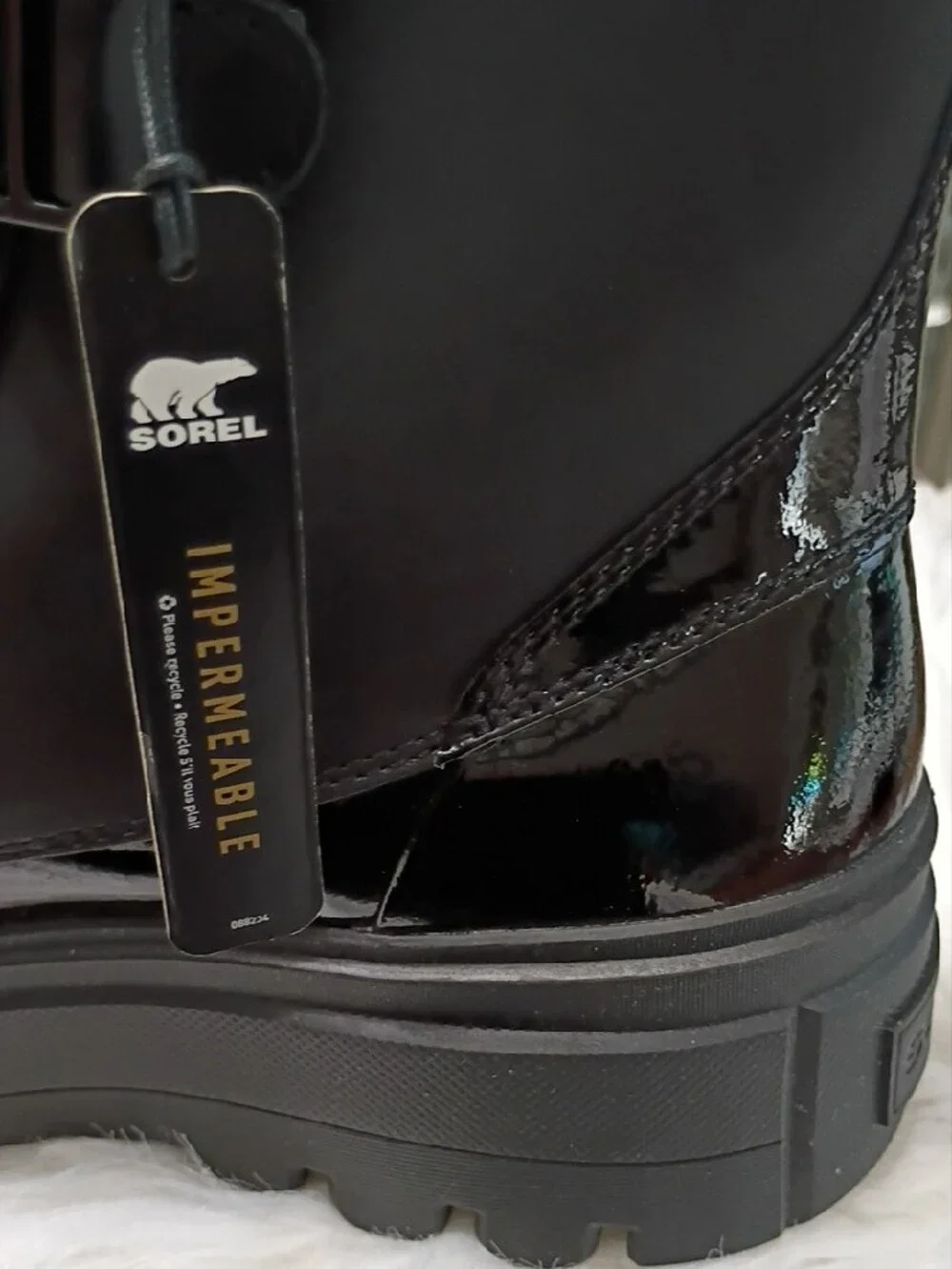New Sorel Caribou X Women's Black Lace-Up Waterproof Chunky Platform Boots 11